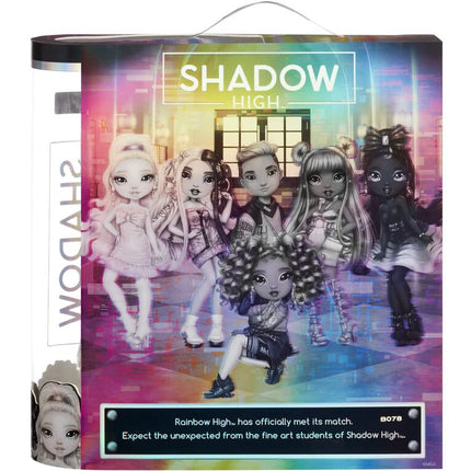 Rainbow High Shadow High Series - Natasha ZIMA - Greyscale Fashion Doll with Wavy White Hair, Two Designer Outfits, & Accessories - Collectable - for Kids Ages 6+