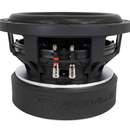 Subwoofer de audio para coche de competición Rockville Punisher 10D1 de 10", 5000 W de pico, doble de 1 ohmio, 1250 W RMS con clasificación CEA