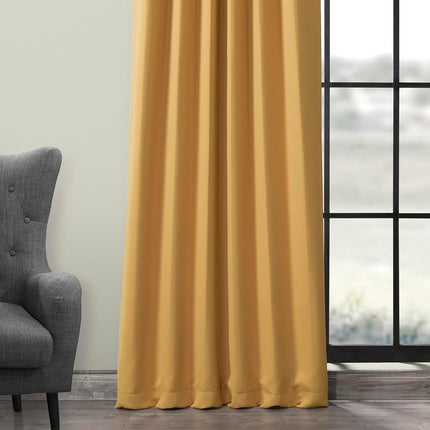 HPD Half Price Drapes Room Darkening Curtains 108 Inches Long for Bedroom & Living Room (1 Panel), 50 X 108, Marigold