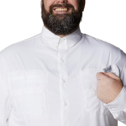 Columbia Men's Tamiami 2 Long Sleeve Shirt, Long Sleeve Shirt, White, XX-Large