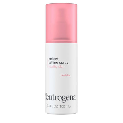 Neutrogena Radiant Makeup Setting Spray, Long-Lasting & Weightless Face Setting Mist for Healthy Looking, Glowing Skin, 3.4 Fl Oz