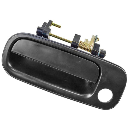 TRQ Front Left Exterior Door Handle Black Drivers Side Compatible with 1992-1996 Toyota Camry