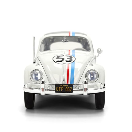 Jada Herbie The Love Bug Volkswagen Beetle Hollywood Rides 1:24 Die-Cast Vehicle with Tire Rack Toys