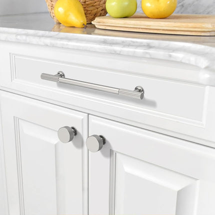 Asidrama 10 Pack 6.3 Inch(160mm) Brushed Satin Nickel Cabinet pulls Kitchen Cabinet Handles, Cabinet Pulls Kitchen Cabinet Hardware for Cupboard Drawer Pulls