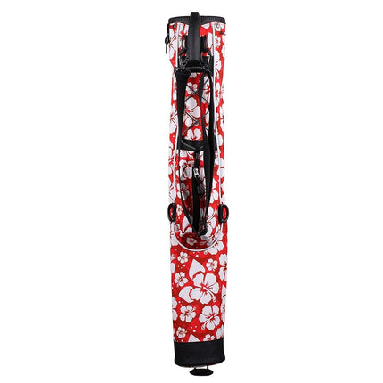 Orlimar Pitch 'n Putt Lightweight Sunday Golf Bag with Stand for Women, Ultra-Light Carry Design, Two-Way Divider Top, Shoulder Strap, Compact Golf Club Bag, Tropical Floral