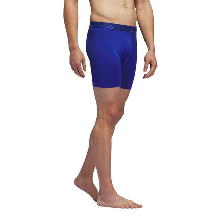adidas Men's Microfiber 3-Pack Boxer Brief, Team Royal Blue/Grey/Legend Ink Blue, XL