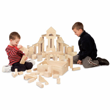 Melissa & Doug 60 Wood Building Blocks | Developmental Toy | Toy Blocks & Building | Age 3+ | 60 Piece Set|Gift for Boy or Girl