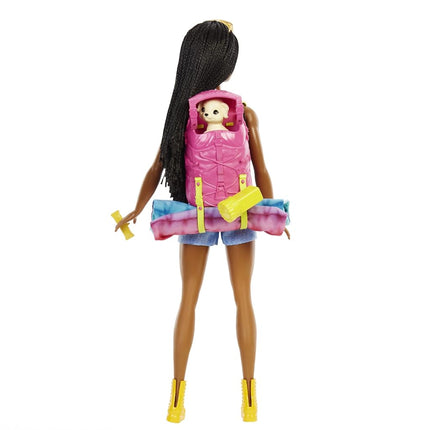 Barbie It Takes Two “Brooklyn” Camping Doll with Puppy & 10+ Accessories, 3 to 7 Years , Black