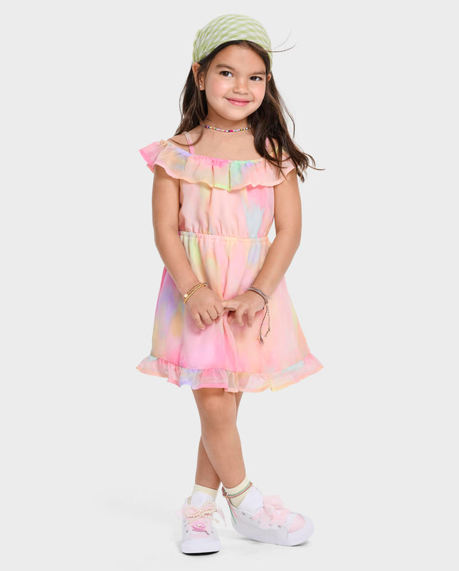 The Children's Place Baby Girls' and Toddler Sleeveless Dressy Dresses, Cameo Rainbow, 18-24 Months