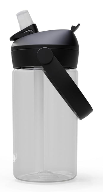 Camelbak THRIVE FLIP STRAW KIDS 415 ml – sport bottle – leak-proof – for little adventurers – easy drinking – durable – Clear, size: OS