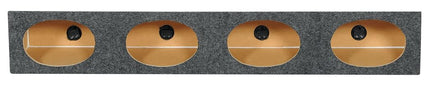 Rockville RS6X9-4 4-Hole Double Angle 6x9 Sealed Speaker Enclosure Box