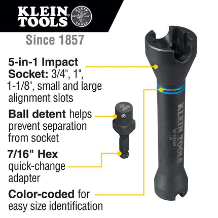 3-in-1 Impact Socket Klein Tools NRHD