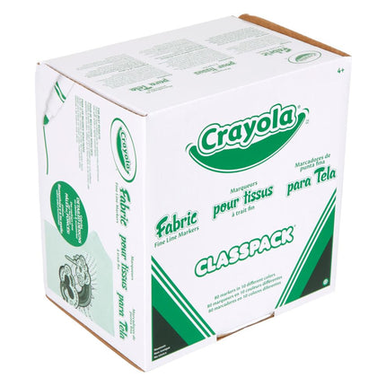 CRAYOLA Fabric Markers-80/Pkg