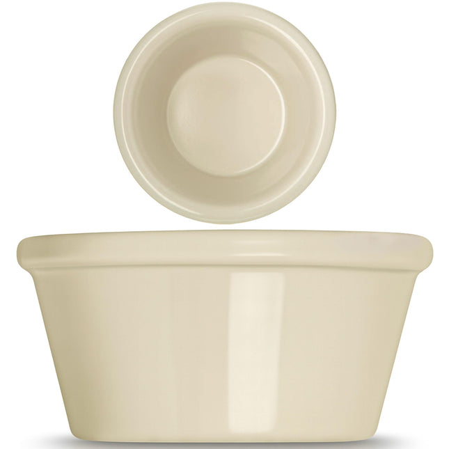 Vaso de salsa tipo ramequín liso Carlisle FoodService Products para restaurantes, cafeterías y comida rápida, plástico, 2 onzas, color hueso, (paquete de 72)