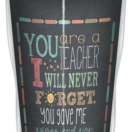 Tree-Free Greetings 78218 Jo Moulton Teacher Thanks Travel Mug, Stainless Lined Coffee Tumbler, 16-Ounce - Teacher Appreciation Week Day