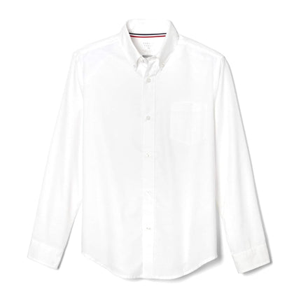 French Toast Boys Long Sleeve Oxford Shirt, White, 8 Years