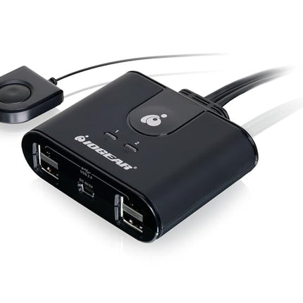 IOGEAR USB 2.0 2x4 Peripheral Switching Hub - 2 PC