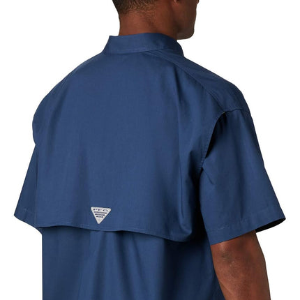 Columbia Men’s PFG Bonehead Short Sleeve Fishing Shirt, 100% Cotton, Carbon,2X Tall, Carbon, 2X Tall