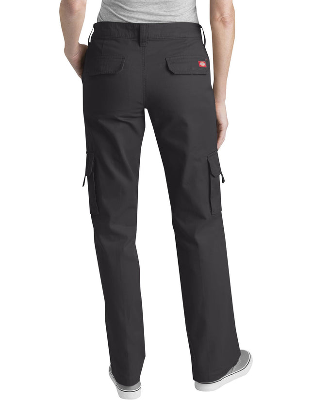 Dickies Women's Relaxed Cargo Pant, Rinsed Pebble Brown, 10