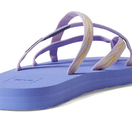 Teva Unisex-Child Olowahu Sandal, Palms Lilac, 11 Little Kid