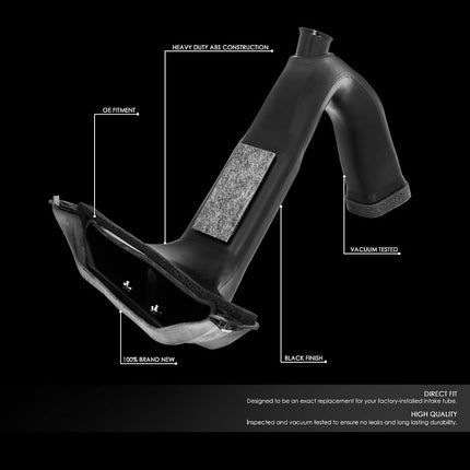 DNA Motoring OEM-AD-012 OE Style Engine Air Intake Resonator Inlet Duct Assembly