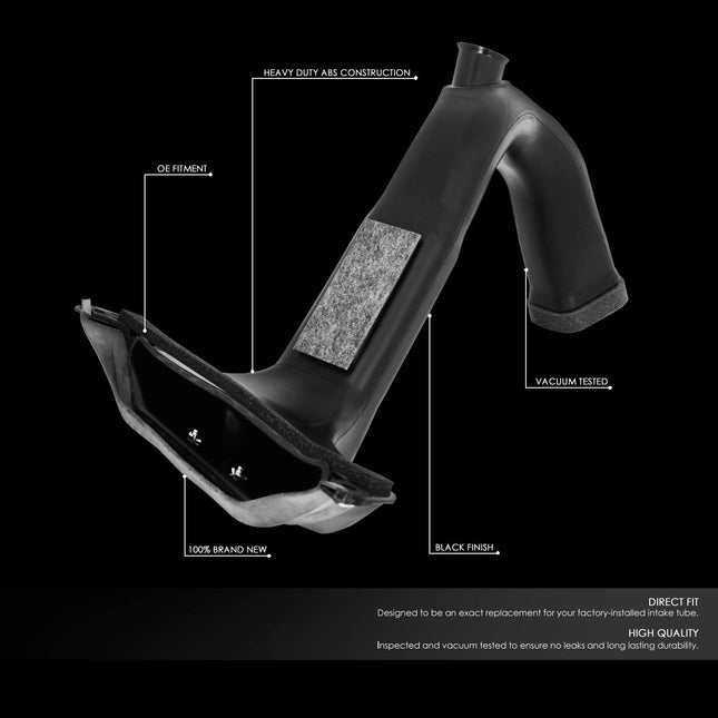 DNA Motoring OEM-AD-012 OE Style Engine Air Intake Resonator Inlet Duct Assembly