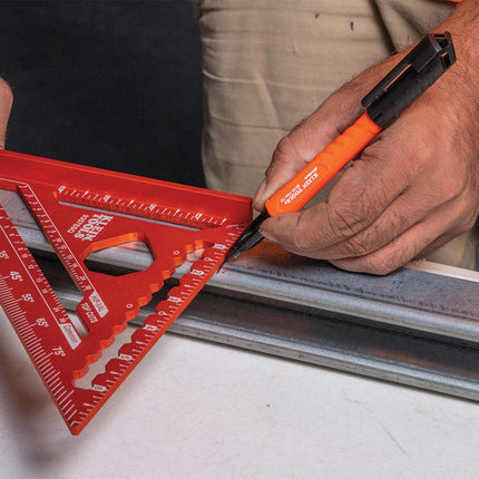Marqueurs permanents à pointe fine Klein Tools 8610112 Skribes, encre de qualité professionnelle, marqueur de chantier multi-surfaces pour surfaces humides, sèches et grasses, noir, paquet de 12