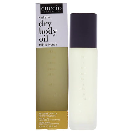 Cuccio Hydrating Dry Body Oil, Milk & Honey, 100ml