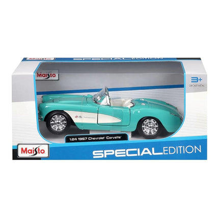 Maisto 1:24 SE 1957 Chevrolet Corvette - Turquoise