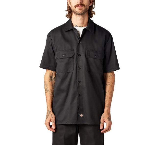 Dickies Men's Flex Relaxed Fit Short Sleeve Work S