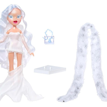 Bratz Holidayz Frosty Nightz - Cloe Collector’s Edition Doll, Comes with Real Fashions and Accessories, White, Blue