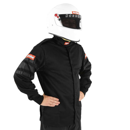 Racequip 111002 111 Series Small Black SFI 3.2A/1 Single Layer Driving Jacket