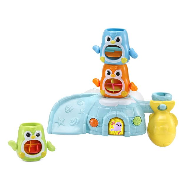 VTech Pingüinos chapoteadores y giratorios para la bañera de bebés