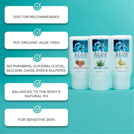 Aloe Cadabra Organic Lubricant, Natural, 2.5 Ounce