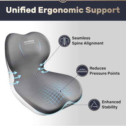 Coverado Lumbar Support Pillow for Car