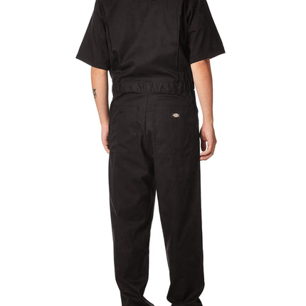 Dickies Men's Flex Short Sleeve Coverall-P Work Utility, Black V1, 2X RG