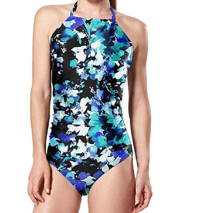 Traje de baño de una pieza con estampado floral Speedo para mujer