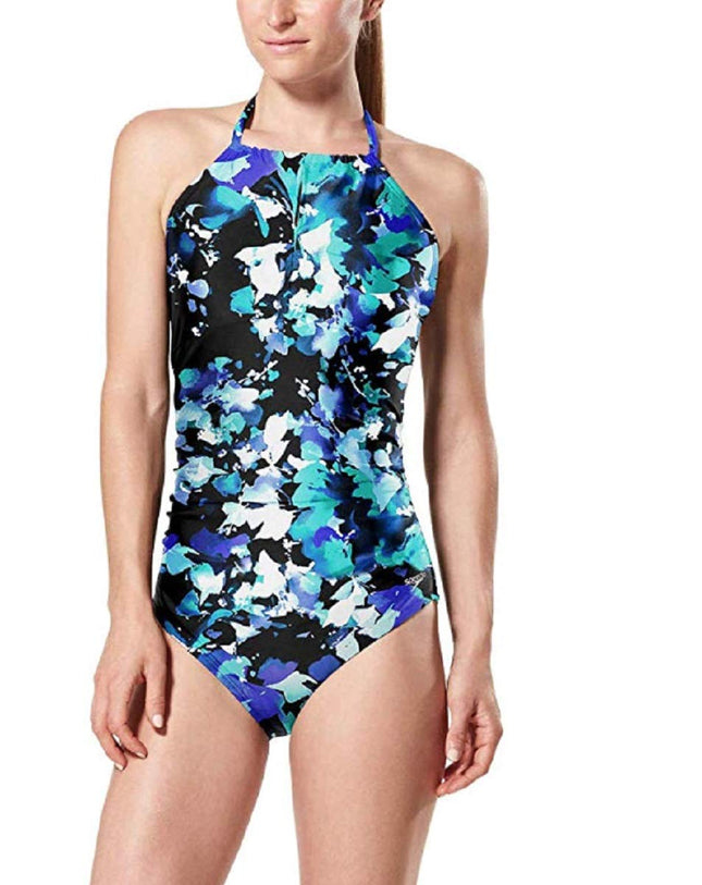 Speedo Women's Floral Print One-Piece Swimsuit