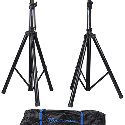 Rockville DJ PA Tripod Speaker Stand+Bag Hydraulic Auto Lift & Lowering RVSS4AB