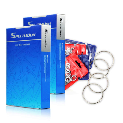 SPEEDWOX Small Wrench Set, 4mm-11mm, 5/32-7/16 Inch, Angled Box End, High Carbon Steel, 2 Mini Wrenches, 2 Metric Wrenches, Storage Pouches