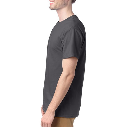 Hanes Men's Short Sleeve Comfort Soft T-Shirt, Smoke Grey, Large (Pack of 4)