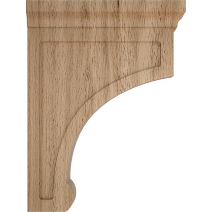 Ekena BKTW02X06X08GORO 2 1/2-Inch Width x 6-Inch Depth x 8-Inch Height Medium Gomez Wood Bracket - Red Oak