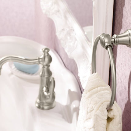 Moen YB8486BN Weymouth Towel Ring, Brushed Nickel