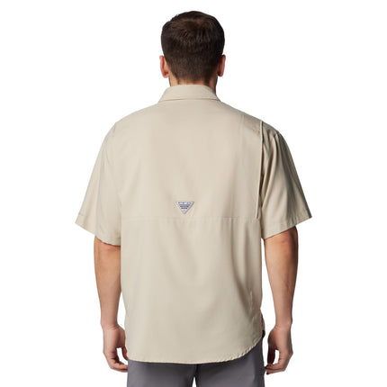 Camisa de manga corta Columbia PFG Tamiami II para hombre, color Fossil, 3X Tall