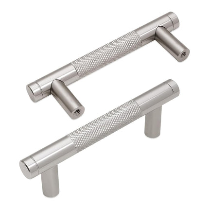 BUKOBYHE 10 Pack 3Inch Brushed Satin Nickel Kitche