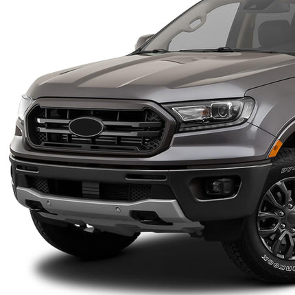 DNA MOTORING Front Bumper Compatible With Ford Ranger 2019-2024, Fits Models with Fog Lamps, FO1002435, Black, BUMP-F-FR19-FB-02-BK