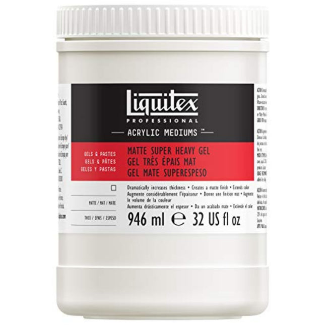 Liquitex Matte Super Heavy Gel Medium, 32-Ounce