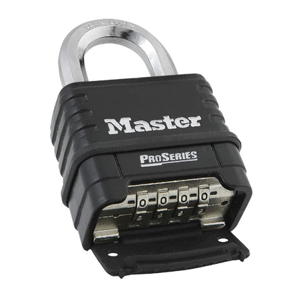 Combination Padlock, Bottom, Black/Silver