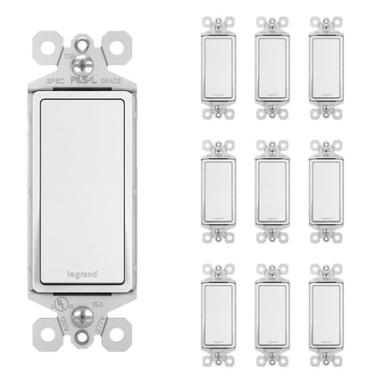Pass & Seymour TM870WCP6 White Decorator Single Po