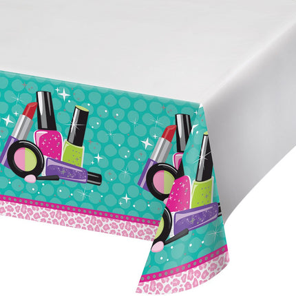 Spa Theme Plastic Tablecover - 1 Pc, 317714